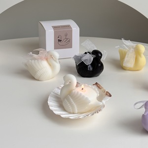 Handmade Đầy Màu Sắc Sáp Đậu Nành Thiên Nga Hình Dạng Động Vật Hương Thơm Nến - Product Image 2