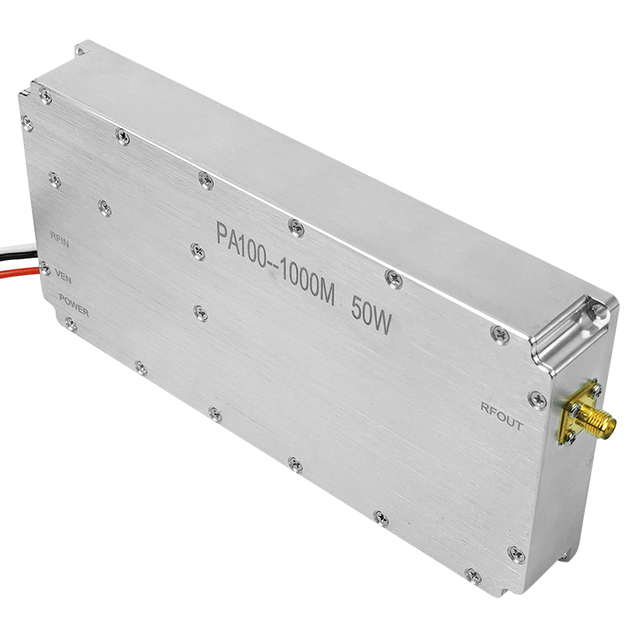 50W Wideband RF Power Amplifier | 100–1000MHz High Linearity PA Module | Industrial Grade