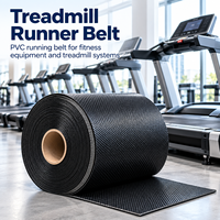 Bande de course en PVC personnalisée pour tapis de course, remplacement pour équipements de fitness, salle de sport à domicile et machines d'exercice commerciales