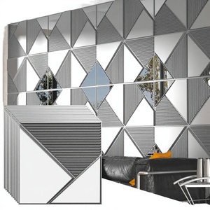 Paneles de Pared 3D Modernos de PVC MOI con Espejo Plateado, Decoración Interior para Dormitorio, Sala de Estar, Baño, Fondo de TV, Espacios Comerciales - Product Image 3