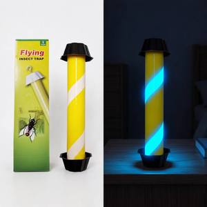 Trampa <span class=keywords><strong>fluorescente</strong></span> para <span class=keywords><strong>insectos</strong></span> voladores que brillan en la oscuridad, pegamento líquido adhesivo de fábrica, no eléctrico, reutilizable, para control de mosquitos, moscas y cucarachas. - Product Image 1