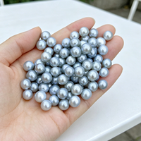 Perles de culture d'eau douce naturelles multicolores Muses Jewels, forme ronde, 6-7 mm, haute brillance, en vrac, sans trou, pour la fabrication d'accessoires