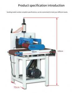 เครื่องจักรงานไม้ เครื่องขัดผิวแบบลูกกลิ้งคู่ เครื่องขัดแบบสายพานกว้าง เครื่องขัดแบบแกนหมุนสั่นสะเทือน เครื่องขัดแบบสายพานด้านเดียว - Product Image 4