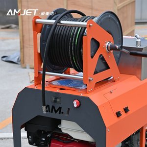 Hệ thống điều khiển amjet 200bar 20lpm xi lanh đơn động cơ xăng cống sạch cống thoát nước khuỷu tay làm sạch Máy rửa áp lực nước nóng - Product Image 5