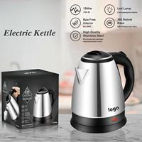 Bouilloire électrique en acier inoxydable 2L Chaudière à eau chaude sans BPA Arrêt automatique du chauffe-eau
