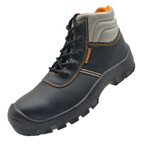 Zapatos de Seguridad y Trabajo para Hombre de Alta Calidad, Antideslizantes, con Suela Aislante, Antiaplastamiento, Antipinchazos, de Cuero Vacuno Genuino, Color Negro - Product Image 5