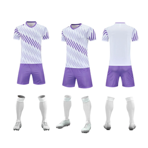 เสื้อฟุตบอลทีมซ้อมแขนสั้นแบบแห้งเร็วพิมพ์ลายโลโก้ตามสั่ง ระบายอากาศได้ดี ชุดฟุตบอลมืออาชีพ - Product Image 3