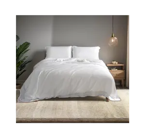 100% Organic Bamboo Viscose 400 Thread Count Percale Bamboo Sheets Queen Size Bed Sheets Superior 100%Bamboo Bed Sheet Set