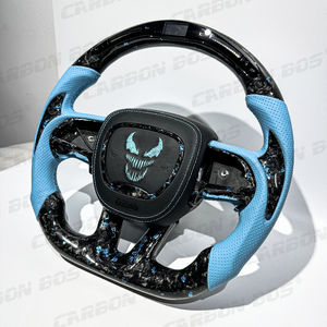 Volant sport en cuir bleu et fibre de carbone, directement de l'usine, pour Dodge Charger Challenger SRT 2019 2020 2021 2022 2023 - Product Image 5