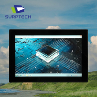 Personnalisation 10.1 pouces moniteur à écran tactile LCD industriel industriel cadre en métal mural intégré moniteur tactile à écran LCD