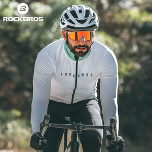 ROCKBROS 도매 Mtb 사이클링 저지 남성용 여성용 긴 소매 자전거 승화 인쇄 사이클링 저지 - Product Image 4
