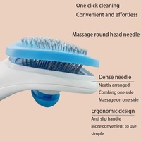 Brosse de toilettage antidérapante pour chat, peigne à picots pour l'élimination des poils flottants, accessoires et produits pour animaux de compagnie