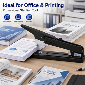 Nouvelle <span class=keywords><strong>agrafeuse</strong></span> à <span class=keywords><strong>papier</strong></span> manuelle à grand bras long en métal de grande capacité personnalisée pour le bureau - Product Image 5