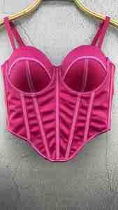 Summer Tight Ladies Trendy Stylish <b>Bustier</b> Basic Vintage Mesh <b>Corset</b> Bra Vest - Product Image 5