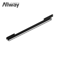 Luces LED de Riel Modernas de Aluminio de 5mm, Personalizables OEM ODM, Atenuables y Ajustables, Temperatura de Color 2700-6500K, para Interiores, Hoteles y Bares