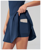 Robe de sport yoga avec poches, séchage rapide, respirante, pour la course, le fitness, le tennis, robe décontractée, vêtements pour femmes, logo personnalisé