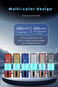 Bouteille d'eau hydrogénée certifiée US 5000ppb 300ml, portable USB pour le sport, la voiture, les voyages et la maison - Product Image 5