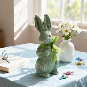 Ornement <span class=keywords><strong>Lapin</strong></span> de Pâques Doré Scintillant de Luxe, Article Décoratif <span class=keywords><strong>Papillon</strong></span> en Mousse, Vente en Gros Usine - Product Image 3