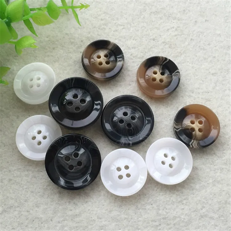 Mixed Color Custom Resin Coat Sewing Buttons Shirt Plastic Button