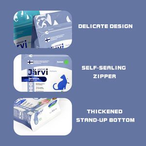 Sachet Doypack Personnalisé en Papier Kraft Brun, Anti-humidité, avec Fermeture Zip PET/PE, pour Emballage d'Aliments et Friandises pour Chiens, Chats et Animaux Domestiques - Product Image 6