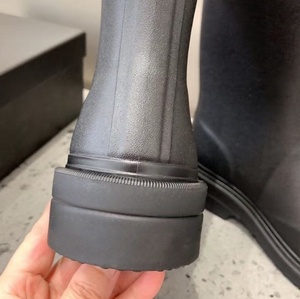 Luxury Designer Womens Genuine Leather Ankle Mid Calf Boots Rubber Outsole Waterproof Slide Solid Summer Spring <b>High</b> Quality - Product Image 6