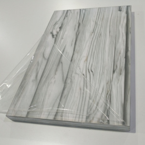 MDF Board tấm phải đối mặt với PVC bọt độ bóng cao hạt gỗ tấm Acrylic sợi gỗ cho tường trang trí - Product Image 6