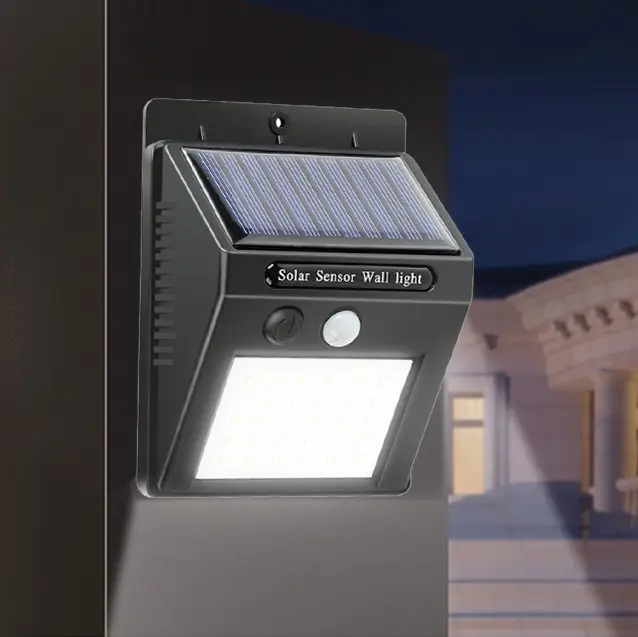 Factory Outdoor Waterproof Activated Wall Lamp Led Solar Wall Light Motion Sensor Garden lights for Courtyard Outdoor Lighting