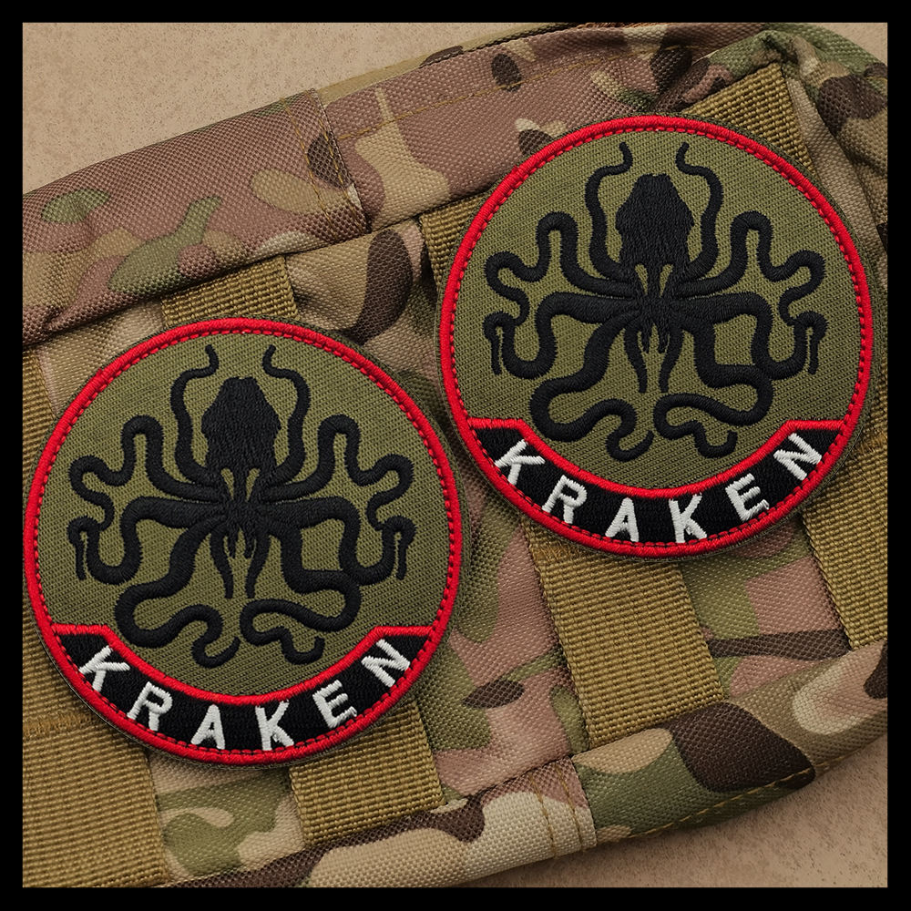 KRANKEN Unit Ukraine Embroidery SOF Special Forces Patch