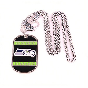 สร้อยคอจี้แชมป์ Seattle Seahawks ปี 2026 สุดฮิต ขายดี สำหรับทุกเพศ สไตล์วินเทจ  จี้สแตนเลสสตีลสำหรับผู้ชาย สไตล์พังก์ - Product Image 2