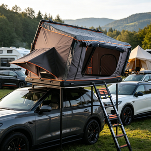 Tente de toit rigide triangulaire en aluminium pour voiture, marque privée, ultra-fine - Product Image 2