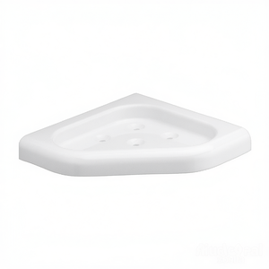 Porte-savon d'angle Luca Series Blanc 23 cm de largeur 27 cm de hauteur Pour utilisation dans la salle de bain - Product Image 3