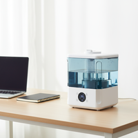Humidificateur ultrasonique à brume fraîche GEMEO B2B électrique 4,5 L, diffuseur d'huiles essentielles silencieux pour usage hôtelier avec buse rotative à 360°