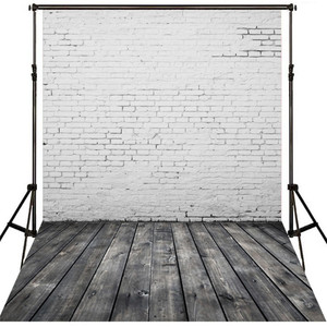 Achtergrond Houten Vloer Fotografie <span class=keywords><strong>Vinyl</strong></span> 150X210Cm 7x5ft Oem Bedrukte Ontwerp Licht Gewicht Witte Bakstenen Muur Met grijs Cn; gua - Product Image 3