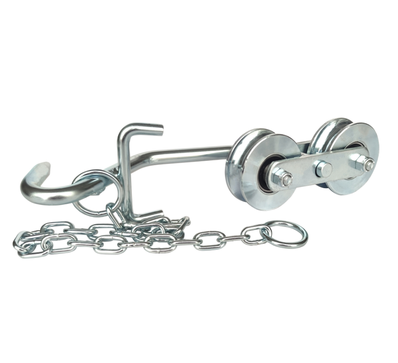 Hanging Door Roller with Chains Double