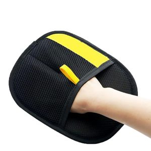 Gant électrostatique jaune pour l'élimination des poils, nettoyeur de poils d'animaux domestiques, gants de nettoyage ménager - Product Image 1