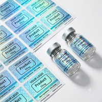 InjexMed fabrique des modèles de conception gratuits pour les étiquettes de flacons de 2 ml et 3 ml, étiquettes de flacons avec impression holographique.