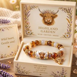Pulsera Labrador Garden <span class=keywords><strong>Love</strong></span> Loyalty Companionship con Cuentas Redondas de Piedra Natural de 10 mm y Colgante de Perro de Metal, Ajustable - Product Image 3