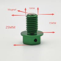 Bouchon d'huile magnétique M10*1.5 de haute qualité en alliage d'aluminium pour moto avec garantie de 6 mois pour la rétrofit/mise à niveau à placement inférieur