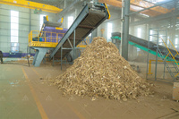 Broyeur à double arbre pour pailles de maïs, pailles de blé, pailles de riz, tiges d'herbe, biomasse, déchets agricoles, déchets forestiers, branches