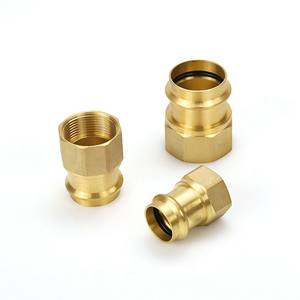 High Pressure Forged <strong>Brass</strong> Pipe Female Adapter Fitting DN22mm Corrosion-resistant Tube Connectors - Product Image 1