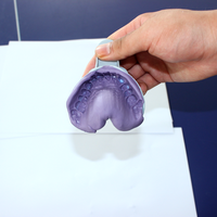 Denxy — instruments dentaires bleus jetables, 50 pièces, plateau d'impression pour la dentition