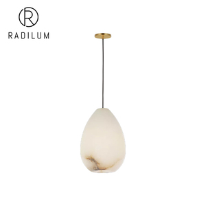 Lámpara Colgante Moderna para Comedor, Lujo Nórdico, Alabastro Natural, Latón, LED, UL CE, Alta Eficiencia, Lámpara Colgante <span class=keywords><strong>Alina</strong></span> de Alabastro - Product Image 1