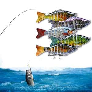 Señuelo de Pesca Segmentado Multiarticulado de Hundimiento Lento para Agua Dulce y Salada, Kit de Señuelos de Natación al por Mayor - Product Image 1