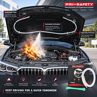 Extincteurs automatiques à tube à agent nettoyant pour voiture, certifiés CE, agent FM200/FE36