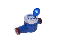 Compteur d'eau intelligent à distance en laiton IP68 OEM prépayé, mesureur de débit d'eau LoRa Lorawan 15mm avec lecture à distance
