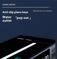Nouveau laiton mural douche atmosphère numérique lumière Piano affichage numérique salle de bain LED douche robinet Piano douche mélangeur ensemble
