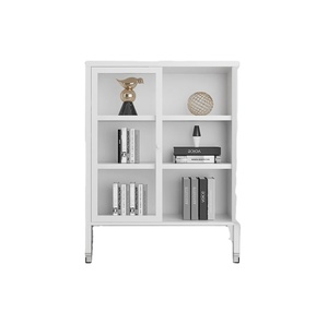 Armario Esquinero Metálico para Sala de Estar con Puertas Batientes y Patas - Product Image 2