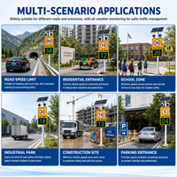 Cámara de Captura de Matrículas ANPR con Radar de Velocidad Solar Wideway y Pantalla para Seguridad Vial en Carreteras, Venta al por Mayor de Fábrica