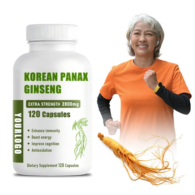 Çin geleneksel ot sibirya özü tozu gingseng özü ginseng peptit kapsülleri