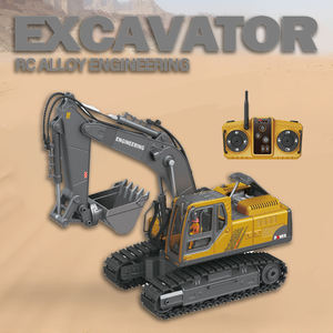 Modelo de Excavadora de Metal 2.4G, Excavadora de Aleación con Control Remoto de 14 Canales, 3 en 1, Broca Excavadora, Cabezal de Agarre para Niños - Product Image 4